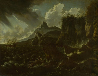 Scheepswrak in een storm - Hans de Jode — weergave van het kunstwerk