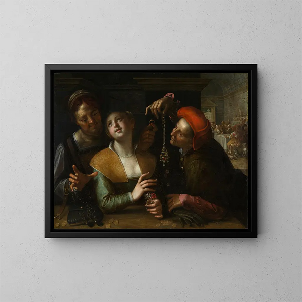 Dome Scene - Hans von Aachen — framed artwork on a wall