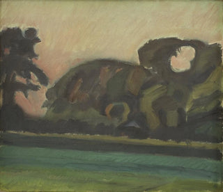 Landschap na zonsondergang - Harald Giersing — weergave van het kunstwerk