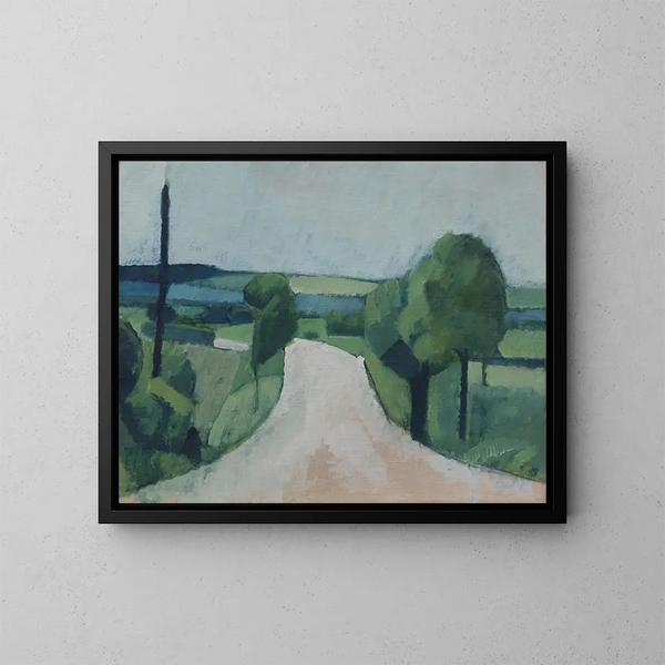 Route near Fborg on Funen - Harald Giersing — framed artwork on a wall
