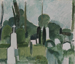 Het kerkhof van Svanninge - Harald Giersing — weergave van het kunstwerk