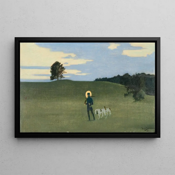 Saint Hubert Painting - Harald Slott-Møller — framed artwork on a wall