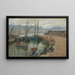 Jongens op de muur van de haven van Penzance - Harold Charles Francis Harvey — ingelijst kunstwerk aan de muur