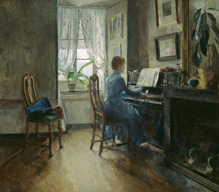 Chez moi - Harriet Backer — weergave van het kunstwerk