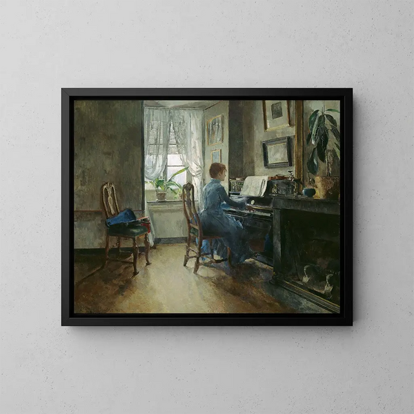 Chez moi - Harriet Backer — framed artwork on a wall
