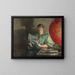 Binnenlands Schilderij van de avond - Harriet Backer — ingelijst kunstwerk aan de muur