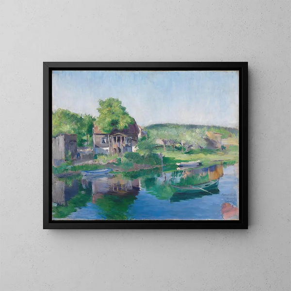 Frère Sandvikselven - Harriet Backer — framed artwork on a wall
