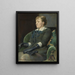 Portrait of the painter Kitty Kielland - Harriet Backer — framed artwork on a wall