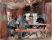 Studie voor de kaartspelers - Harriet Backer — weergave van het kunstwerk