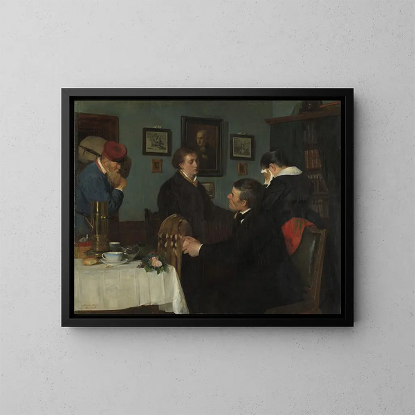 L'Adieu - Harriet Backer — framed artwork on a wall