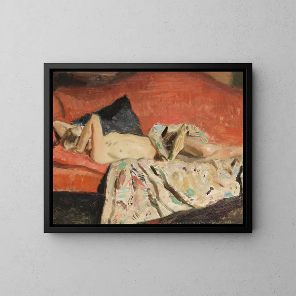 Nude Painting - Harrington Mann — framed artwork on a wall