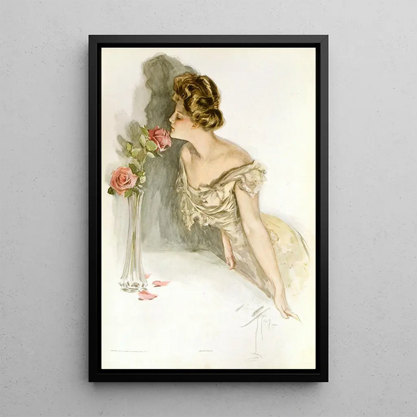 Beautés américaines - Harrison Fisher — ingelijst kunstwerk aan de muur