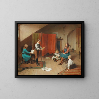 La performance - Harry Brooker — ingelijst kunstwerk aan de muur