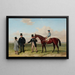 Underhand winnaar van de Northumberland Plate met Aldcroft Mr A Biggs Mr J Fobert trainer en Mr G Foster eigenaar - Harry Hall — ingelijst kunstwerk aan de muur