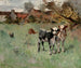 Twee koeien in een weiland - Harry Ives Thompson — weergave van het kunstwerk