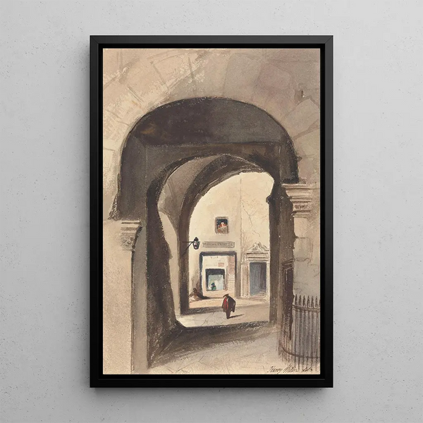 Porte d'entrée des imprimeurs - Harry Willson — ingelijst kunstwerk aan de muur