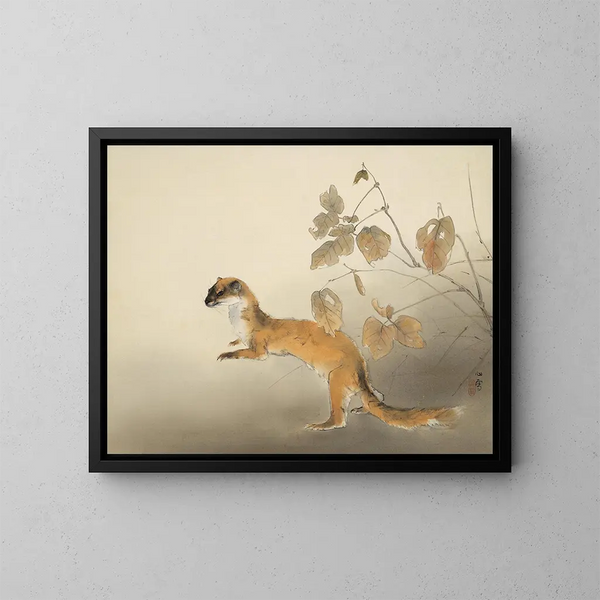 Autumn Farm - Hashimoto Kansetsu — framed artwork on a wall
