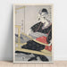 Reproductie van het schilderij Hata-ori - Weeftechniek op een weefgetouw - Kitagawa Utamaro