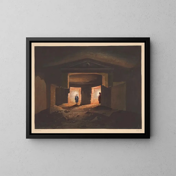 Cleopatra's Bath - Hector Horeau — framed artwork on a wall