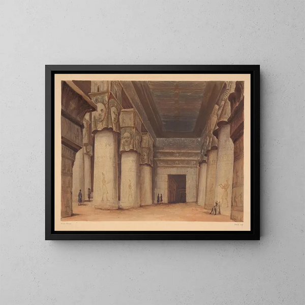 Dendara - Hector Horeau — framed artwork on a wall