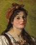 Portret van een meisje - Hedwig Mechle-Grossmann — weergave van het kunstwerk