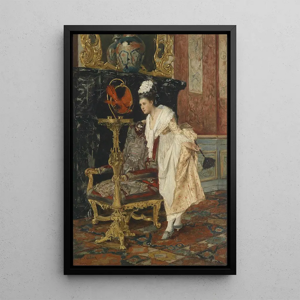 Le Perroquet - Hedwig Oehring — ingelijst kunstwerk aan de muur