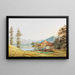 Uitzicht op de Tegernsee met de Grote Paraplu - Heinrich Adam — ingelijst kunstwerk aan de muur