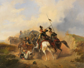 Valsscene - Heinrich Ambros Eckert — weergave van het kunstwerk