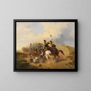 Valsscene - Heinrich Ambros Eckert — ingelijst kunstwerk aan de muur
