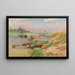Open rivierlandschap - Heinrich Böhmer — ingelijst kunstwerk aan de muur