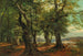 hert in het beukenbos - Heinrich Böhmer — weergave van het kunstwerk