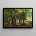 hert in het beukenbos - Heinrich Böhmer — ingelijst kunstwerk aan de muur