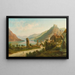 Stad aan de Rijn - Heinrich Eduard Heyn — ingelijst kunstwerk aan de muur