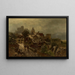 Uitzicht op de stad - Heinrich Hartung — ingelijst kunstwerk aan de muur
