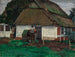 Oude hut schilderij - Heinrich Hermanns — weergave van het kunstwerk