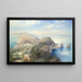 Een panorama van Capri - Heinrich Hiller — ingelijst kunstwerk aan de muur
