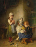 La petite couturière - Heinrich Hirt — weergave van het kunstwerk