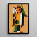 Encounter - Heinrich Hoerle — framed artwork on a wall