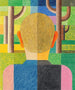 Man met hoofd - Heinrich Hoerle — weergave van het kunstwerk