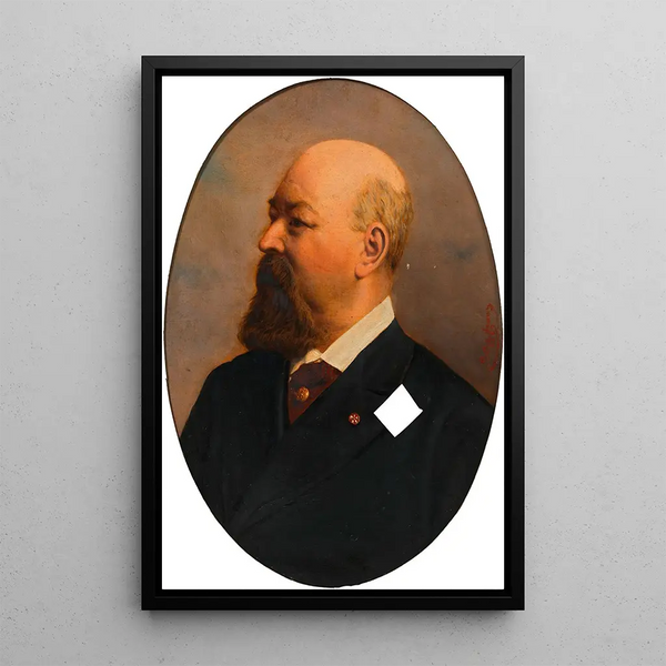 Franz von Suppé componist - Heinrich Jenny — ingelijst kunstwerk aan de muur
