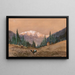 van een groot bosuil aan de rand van een bos bij zonsondergang - Heinrich Josef Wertheim — ingelijst kunstwerk aan de muur