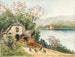Lentetafereel in de Wachau-vallei - Heinrich Josef Wertheim — weergave van het kunstwerk