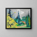 Parc Dilborn - Heinrich Nauen — ingelijst kunstwerk aan de muur