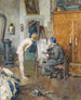 In het atelier - Heinrich Rettig — weergave van het kunstwerk