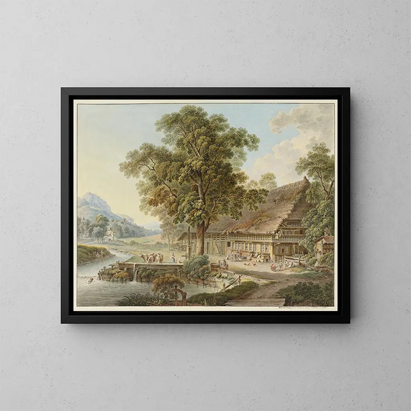 House of a Peasant from the Canton of Bern - Heinrich Rieter — framed artwork on a wall