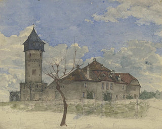 De uitkijktoren in Sachsenhausen - Heinrich Rumbler — weergave van het kunstwerk