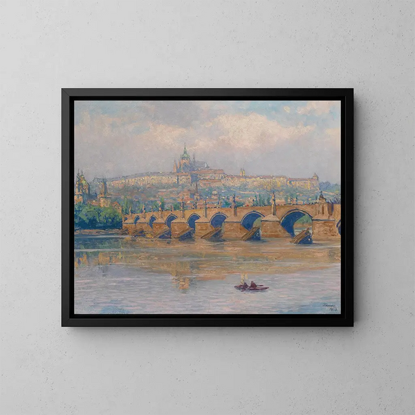 Prague - Heinrich Tomec — framed artwork on a wall