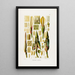 Aroideae Maximilianae Pl39 - Heinrich Wilhelm Schott — framed artwork on a wall