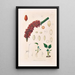 Icones Aroidearum Pl14 - Heinrich Wilhelm Schott — framed artwork on a wall