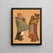 Twee moeders - Heinrich Zille — ingelijst kunstwerk aan de muur